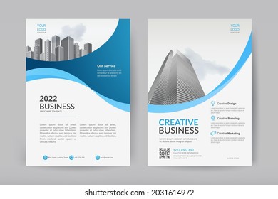 Vektordesign für Broschüren, Magazine, Corporate Presentation, Portfolio, Flyer, Vektorfliegerlayout mit Elementen für Magazine, Cover, Poster-Design-Größe A4, Front- und Back-End