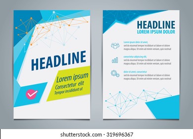 Vector of template design for brochure,flyer,booklet cover,report,A4 vertical Size