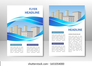 Vector template design for business brochure, flyer, poster, presentation, annual report, magazine cover. A4