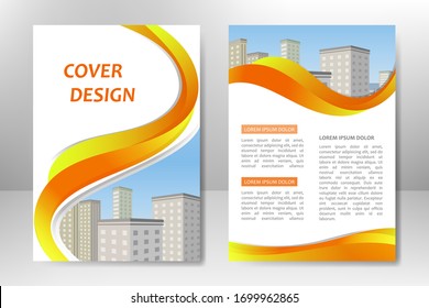 Vector template design for business brochure, flyer, poster, booklet, presentation, annual report, magazine cover, team educational training. A4