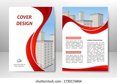 Vector template design for business brochure, flyer, poster, booklet, presentation, magazine cover. A4