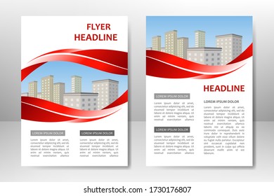 Vector template design for business brochure, flyer, poster, booklet, presentation, magazine cover. A4