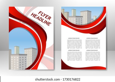 Vector template design for business brochure, flyer, poster, booklet, presentation, magazine cover. A4