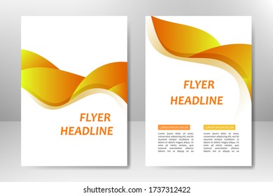 Diseño de plantilla de vectores para folletos de negocios, volante, afiche, presentación, informe anual, portada de revista. A4