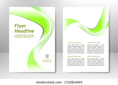 Diseño de plantilla de vectores para folletos de negocios, volante, afiche, presentación, informe anual, portada de revista. A4