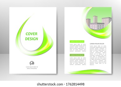 Vector template design for business brochure, flyer, poster, presentation, annual report, magazine cover. A4