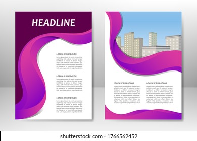 Diseño de plantilla de vectores para folletos de negocios, volante, afiche, folleto, presentación, informe anual, portada de revista, formación de equipo. A4

