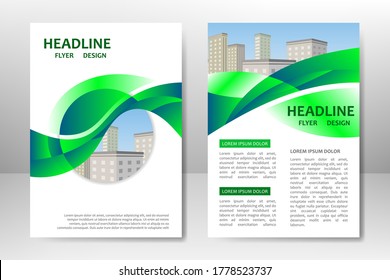 Diseño de plantilla de vectores para folletos de negocios, volante, afiche, folleto, presentación, informe anual, portada de revista, formación de equipo. A4