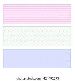 vector template design of certificate with guilloche pattern (watermarks),
