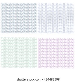vector template design of certificate with guilloche pattern (watermarks),