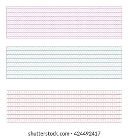 vector template design of certificate with guilloche pattern (watermarks),