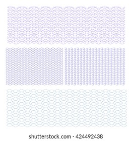 vector template design of certificate with guilloche pattern (watermarks),