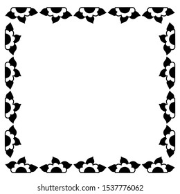 Vector template design greeting cards, poster, invitation, , ornament. Minimalist composition flowers and leaves, monochrome. Graphics Space for text
