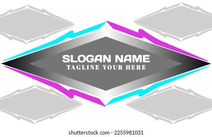 Vector template design. Isloated white background. Perfect for logo design backgrounds
