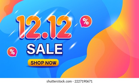 vector template design, shopping theme december 12.12 special year-end, year-end party, december 12.12 special happy shopping background