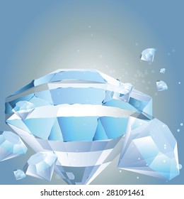 Vector Template Diamonds Stock Vector (Royalty Free) 281091461 ...