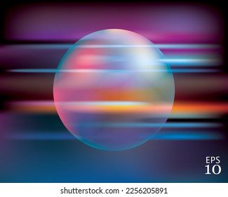 vector template for diferent use, abstract blurry background with transparent bubble color