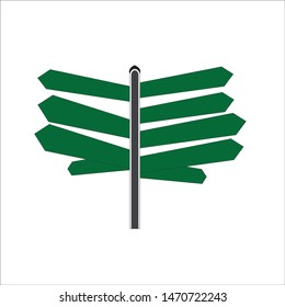 vector template directional or road sign.