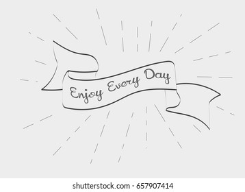 Vector template enjoy every day, best template