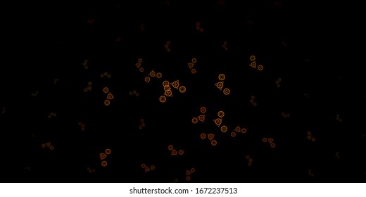  vector template with esoteric signs. Colorful mystic symbols with a gradient in ancient style. Design for magic, spiritual events.