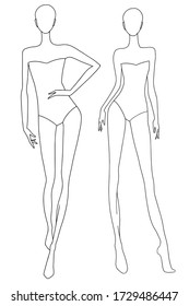 fashion design body template