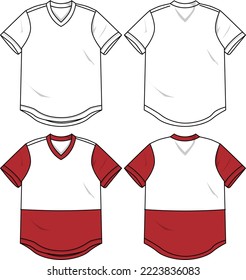 vector template fashion t-shirt For boys 8-14 years