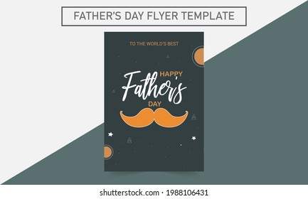Vector template for father's day greetings card. happy father's day. Father's Day Flyer Template, Father's Day Banner, Banner Background for Posters, Flyers.