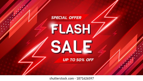 vector template flash sale shopping