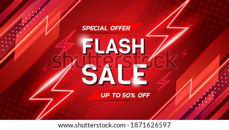 vector template flash sale shopping