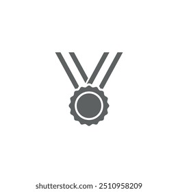 vector template flat design medal.