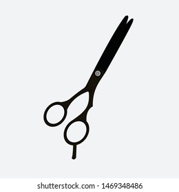 Vector template of flat scissors hair icon