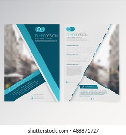 Vector template flyer design layout brochure newsletter