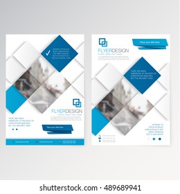 Vector template flyer design layout brochure newsletter