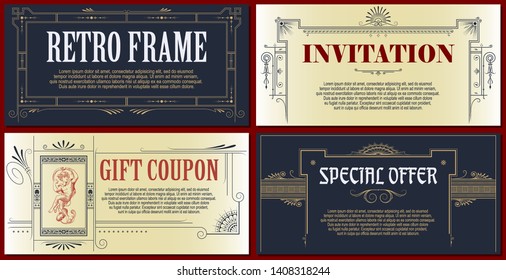 Vector template flyer, invitations or greeting cards. 