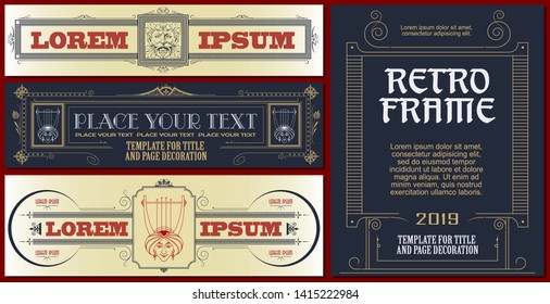 Vector template flyer, invitations or greeting cards. 