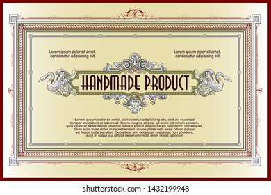 Vector template flyer, invitations or greeting cards. 