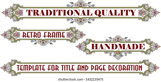 Vector template flyer, invitations or greeting cards. 