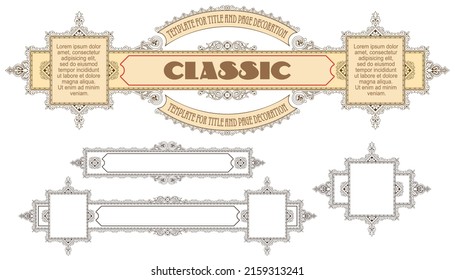 Vector template flyer, invitations or greeting cards. 