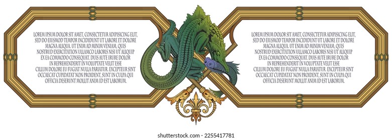 Vector template flyer, invitations, greeting card, design elements or page decor. 