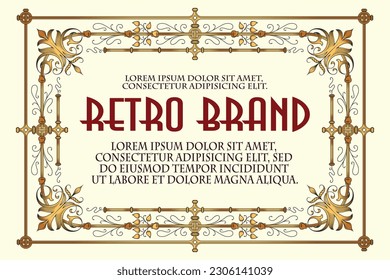 Volante de plantilla de vectores, invitaciones, tarjeta de saludo, elementos de diseño o decoración de páginas. 