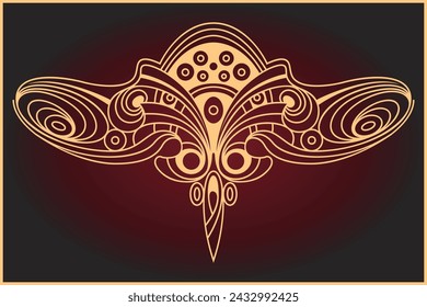 Vector template flyer, invitations, greeting card, design elements or page decor. 