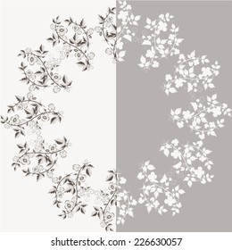 Vector template for folder, brochure, business card and birthday invitation.  