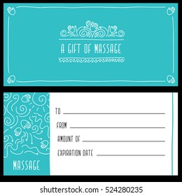 225 Massage gift certificate template Images, Stock Photos & Vectors ...