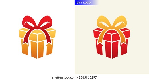 Vector template of gift logo, affection, birthday, romantic, special, valentine, EPS 10