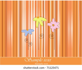 vector template for greeting abstract card