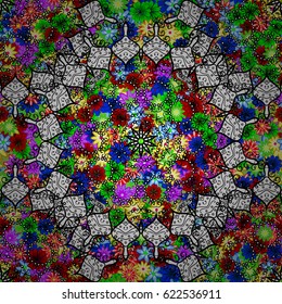 Vector template greeting card, invitation and advertising banner, brochure on a background. Vintage Invitation or wedding card with mandala pattern and elegant floral elements.