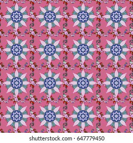 Vector template greeting card, invitation and advertising banner, brochure on a colorful background. Vintage Invitation or wedding card with mandala pattern and elegant floral elements.