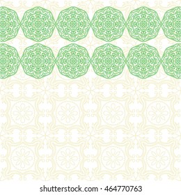 Vector template for greeting cards, invitations with decorative elements mandala. 