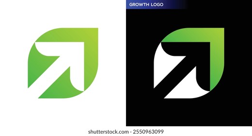 Vector template of growth logo, arrow, up, success, EPS 10