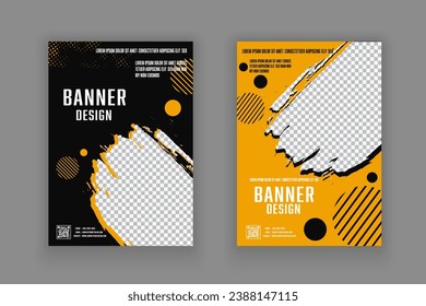 Vector template grunge texture with overlay. Abstract frame grunge shape clipping mask.